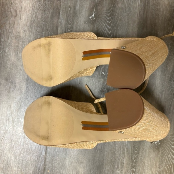 Sam Edelman | Kori Platform Heel Sandal In Beechwood Size 10.5 NEW - Picture 6 of 9